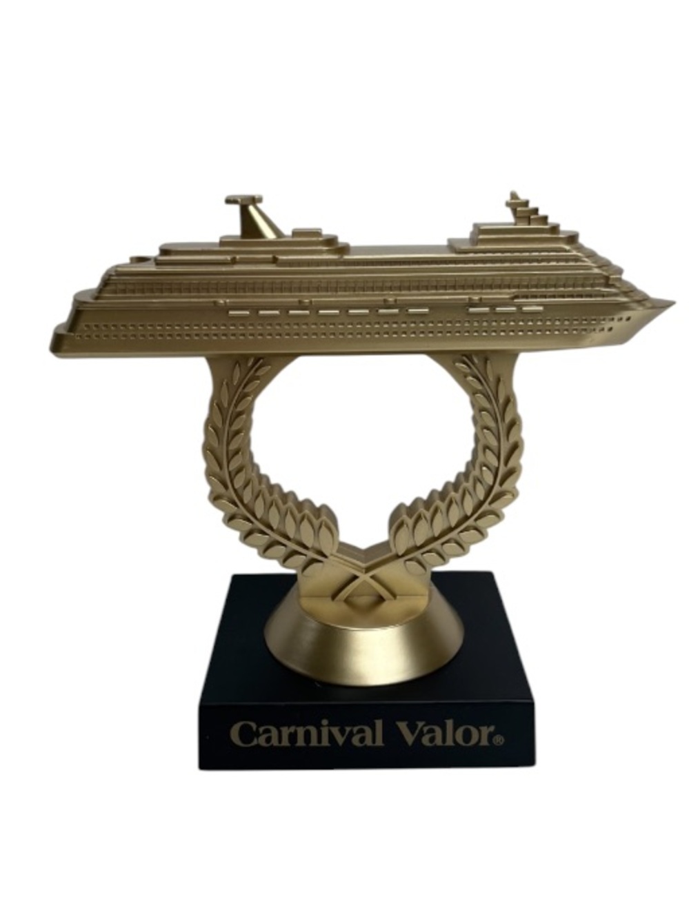 Carnival Valor Ship on a Stick Trivia Trophy